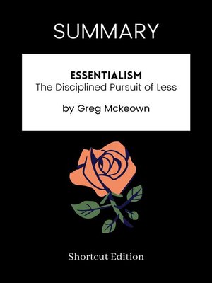 cover image of SUMMARY--Essentialism